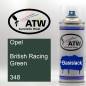 Preview: Opel, British Racing Green, 348: 400ml Sprühdose, von ATW Autoteile West.